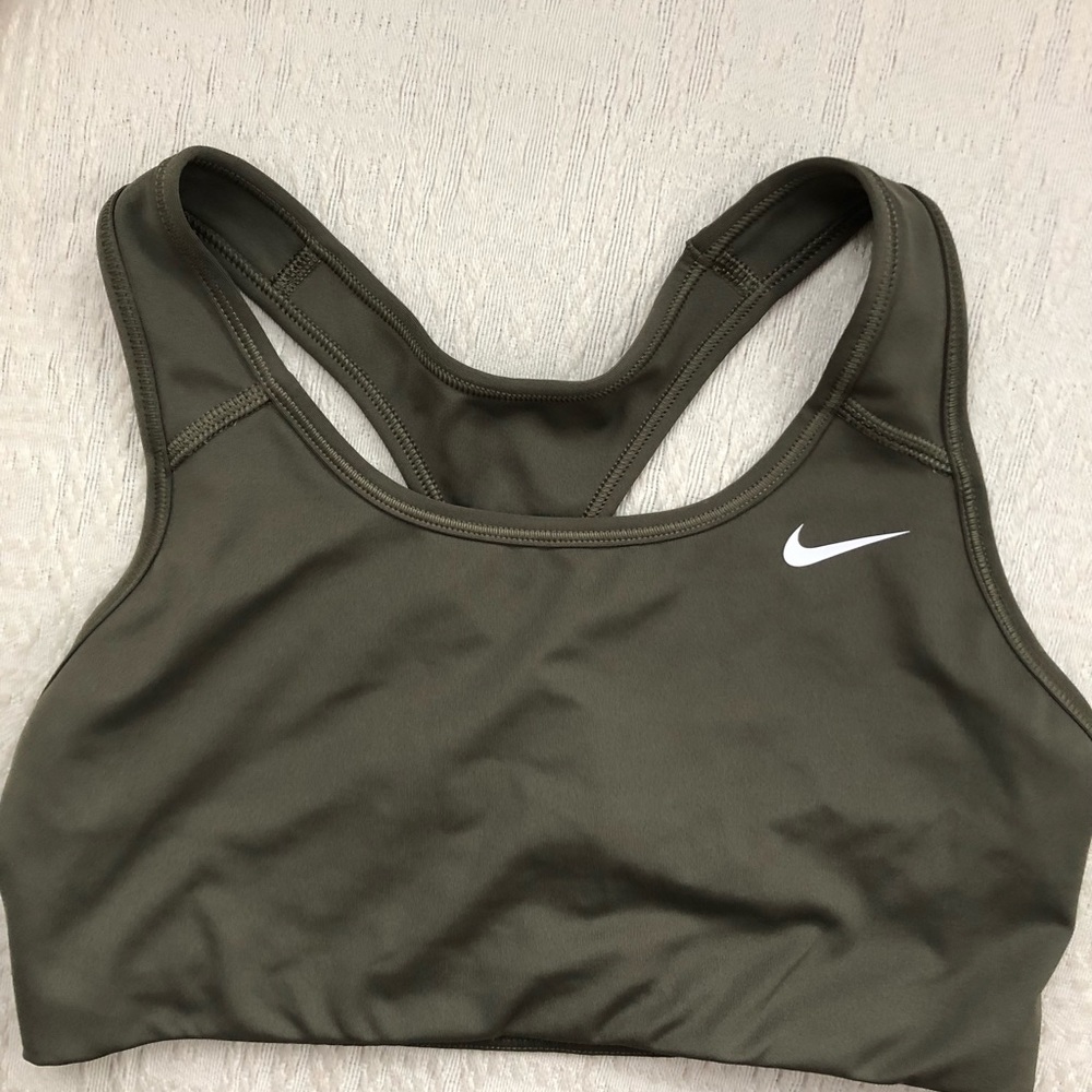 Green Nike sports bra